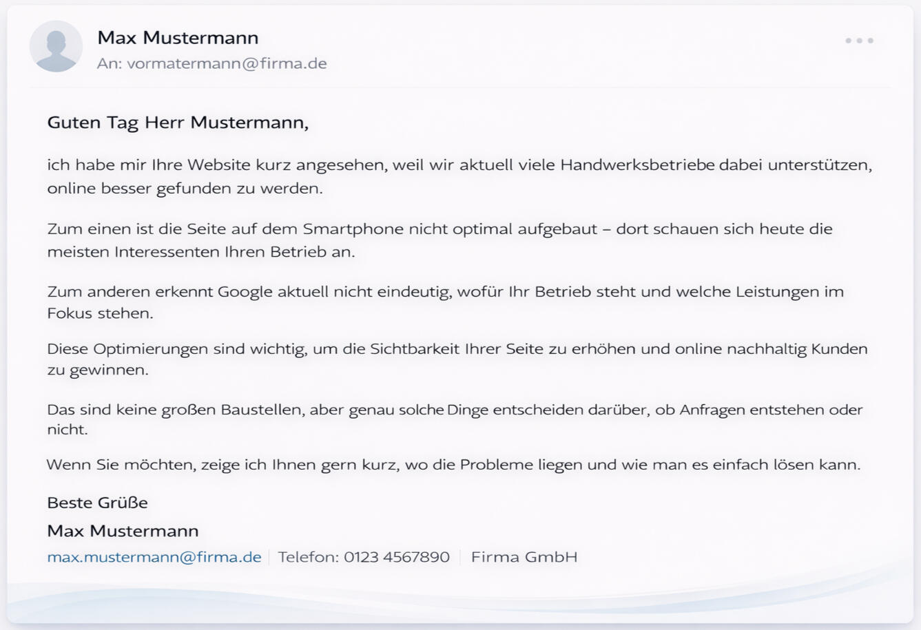 Personalisierter Outreach